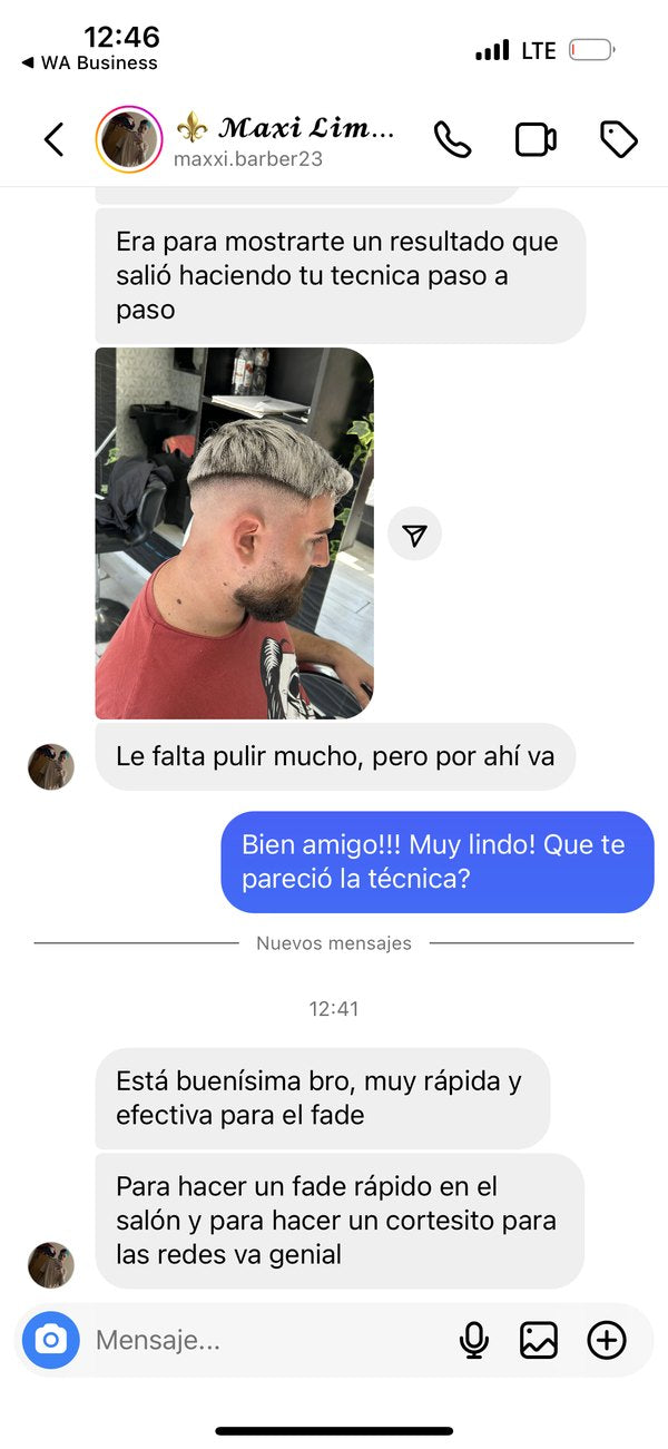 Reseña real de un alumno de Fade Masters
